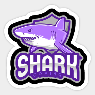 Shark coming Sticker